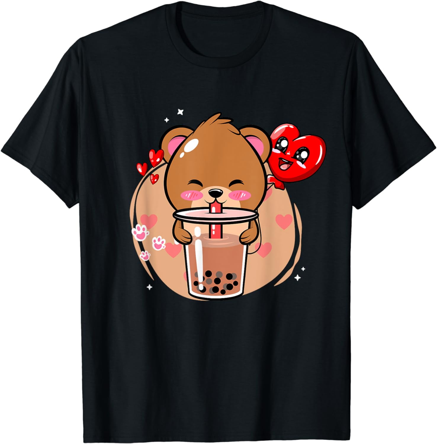 Anime Kawaii Boba Bear Bubble Tea Bear Boba Tea Bear Kuma TShirt