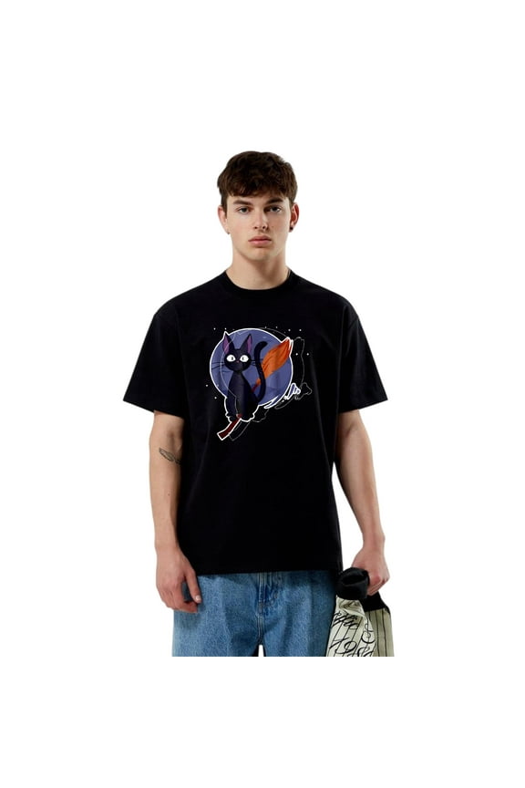 Anime Kawaii Cute JiJi Cat Kiki's Delivery Studio T-Shirt, for men & women, up to size 5XL