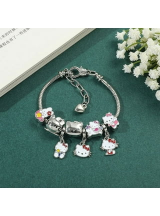  Hello Kitty Sanrio Girls Cord Bracelet 3-Piece Set with Kuromi,  My Melody Charms, Officially Licensed: Clothing, Shoes & Jewelry