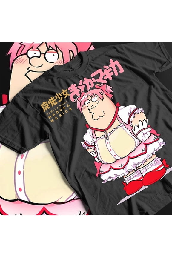 Anime Kawaii Tee, Madoka Magica Grief Seed Shirt, Magical Girl Gift, Unisex Cotton Tshirt, Cute Japanese Tee, Anime Fan Merchandise