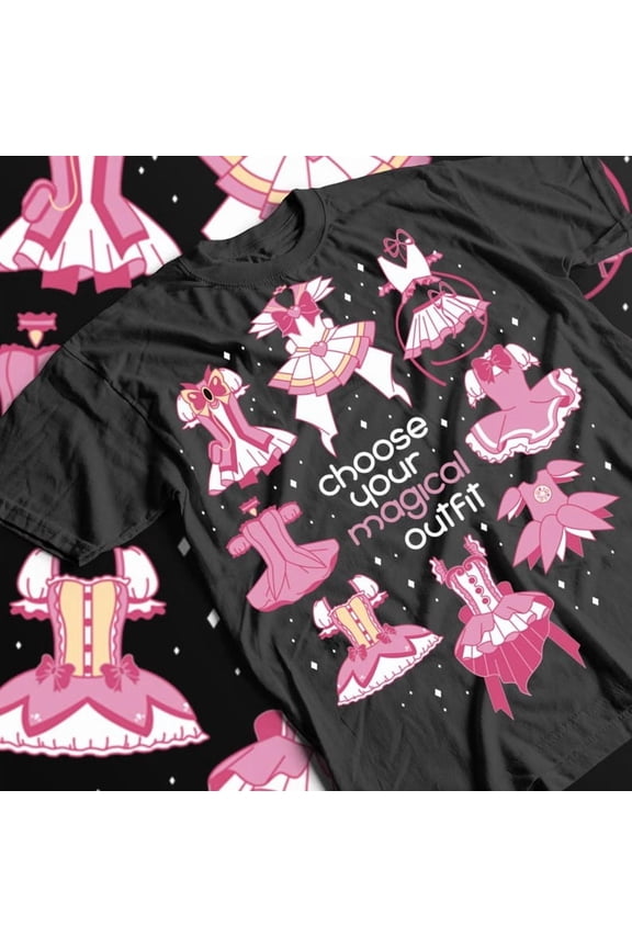 Anime Kawaii Tee, Madoka Magica Grief Seed Shirt, Magical Girl Gift, Unisex Cotton Tshirt, Cute Japanese Tee, Anime Fan Merchandise