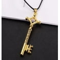 thumbnail image 1 of Anime Key to the Past Eren Yeager Key Necklace cosplay accessories, Gold, 1 count, 1 of 3