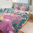 Anime Kids Cartoon Disney Princess Aurora Soft 3Piece Bedding Set (1