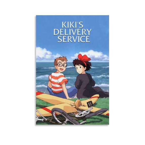 Anime Kiki's Delivery Service Famous Poster Wall Art Picture Painting Poster Canvas Print Posters Artworks Bedroom Living Room Decor 16x24inch(40x60cm)