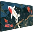 thumbnail image 1 of Anime Koi Carp Large Mouse Pad Cute Koi Fish Gaming Desk Mat Japanese Mousepad XXL Desk Mat, Cool Keyboard Mouse Mat Desk Pad for Computer Laptop Girl Gamer Women Desktop Protector 31.5x15.7 in, 1 of 6