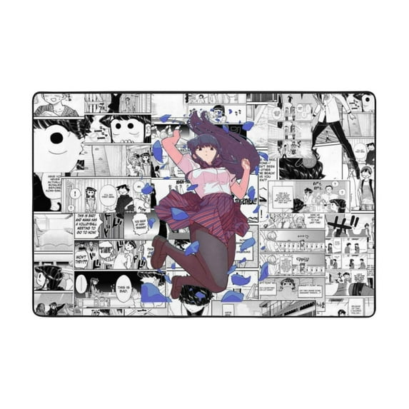 Anime Komi Can'T Communicate Komi Shouko Rugs Washable Cover Floor Rug Carpets Bathroom Decorations For Kitchen Bedroom Indoor 72"X48"