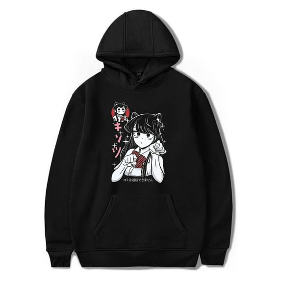 Anime Komi Can't Communicate Hoodie Unisex Pullover Sweatshirt Long Sleeve Fashion Clothes