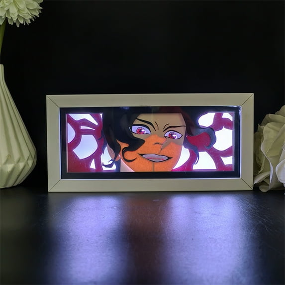 Anime Lamp Kibutsuji Muzan Figure for RGB nightlight 16 color changes anime atmosphere lamp bedroom decoration gift