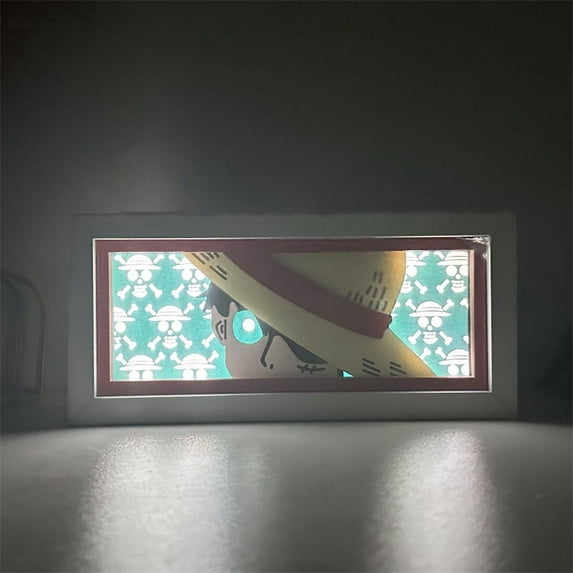 Anime Lamp Monkey D. Luffy Figure for RGB nightlight 16 color changes anime atmosphere lamp bedroom decoration gift