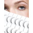 Anime Lashes Wispy False Eyelashes Natural Look 12MM Strip Lashes Thin