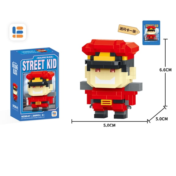 Anime Lega Street Fighter Fighting Game Action Building Blocks KenMasters Hoshi Ryu ABS Building Blocks Birthday Gift For Boys