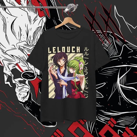 Anime Lelouch Lamperouge Kallen Stadtfel T Shirt Size S - 5Xl Black Size S - 5XL