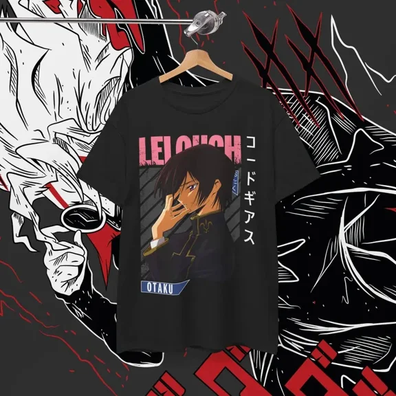 Anime Lelouch T Shirt Size S - 5Xl Black Size S - 5XL V2