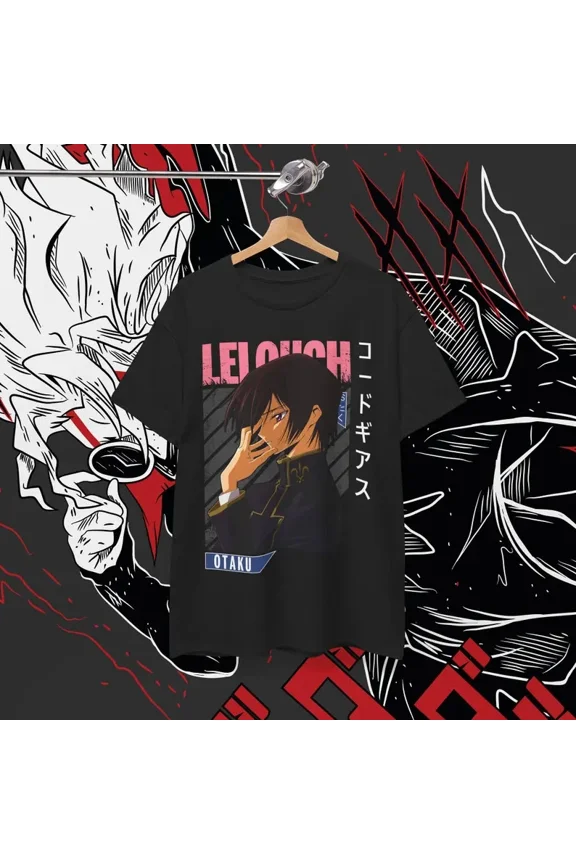 Anime Lelouch T Shirt Size S - 5Xl Black Size S - 5XL V2
