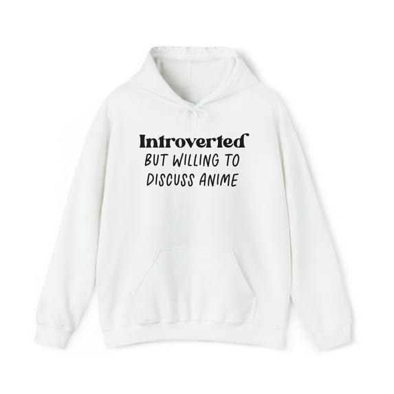 Anime Lover Introvert Japanese Manga Hoodie, Gifts, Hooded Sweatshirt