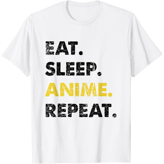 Anime Lover Mango Lover Eat Sleep Anime Repeat T-Shirt