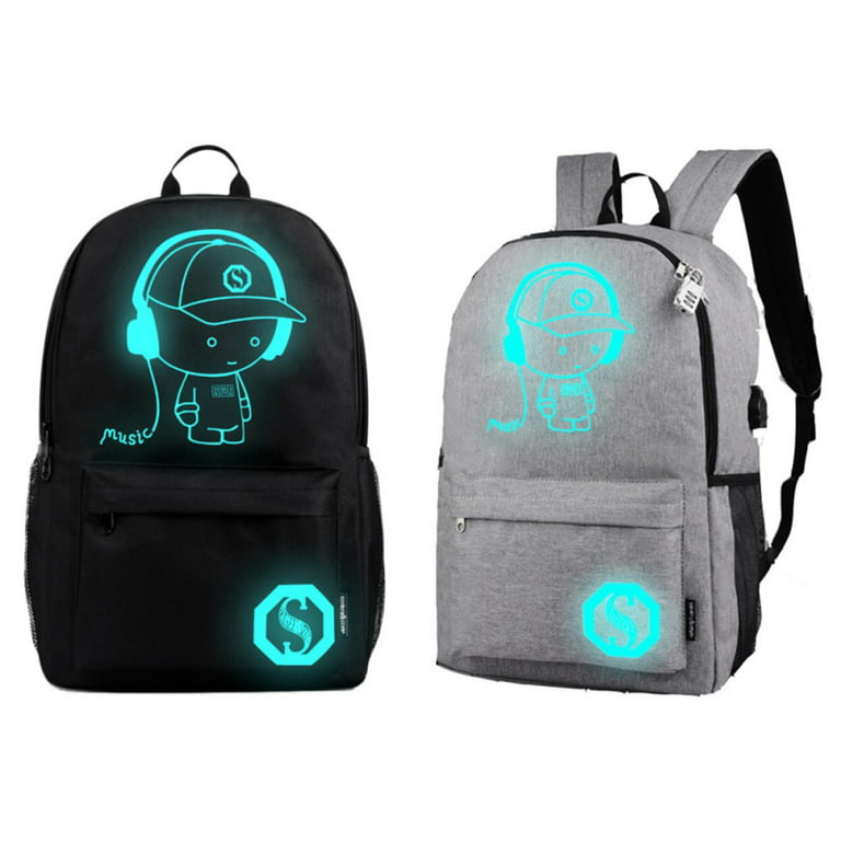 Star Angel Anime Luminous Backpack School Backpack With Usb