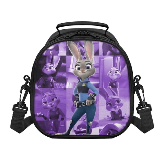 Anime Lunch Bag Zootopia Insulated Lunch Box Leakproof Cooler Food Cartoon Lunch Containers for Work Travel and Picnic