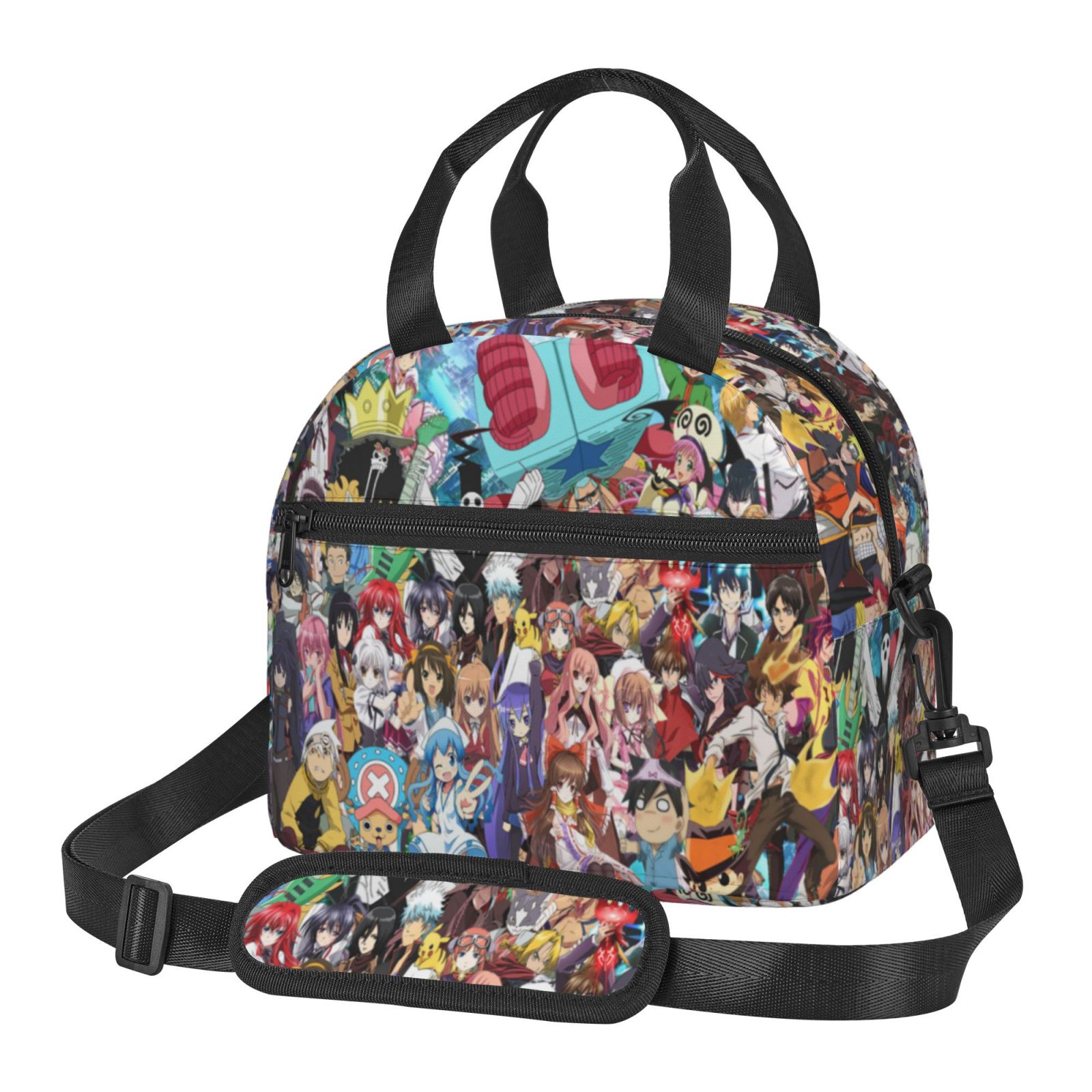 Anime Lunch Bog Insulated Lunch Box Reusable Cooler Tote Bag for Kids ...