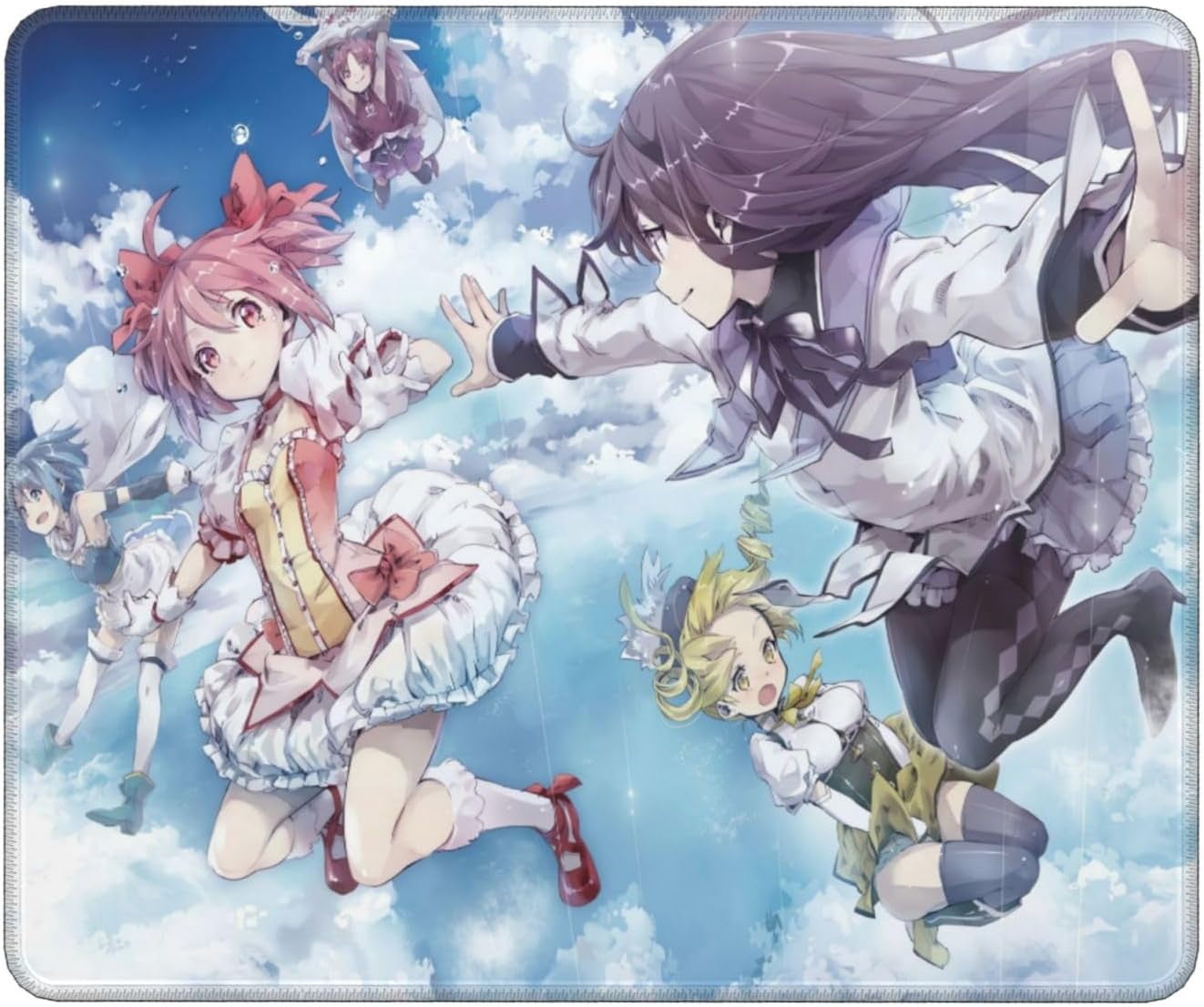 Anime Magical Girl Gaming Mouse Pad Non-Slip Stitched Edge Computer ...