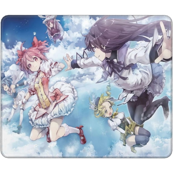 Anime Magical Girl Gaming Mouse Pad Non-Slip Stitched Edge Computer ...
