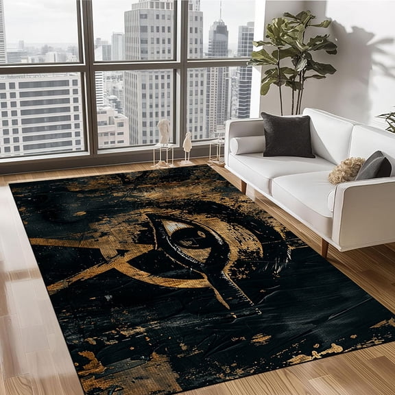 Anime Manga Eyes Rug, Funny Rug, Anime Area Rug Cartoon Anime Character Rug Modern Popular Cool Anime Carpet Gamer Room Decor for Kids Teen Bedroom Livingroom Home Décor