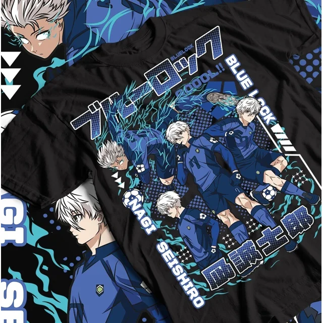 Anime Manga Nagi T-shirt Blue lock Kunigami Rin Itoshi Meguru Bachira ...