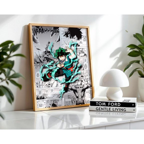 Anime Manga Poster | My Hero Academia Art, Otaku Room Decor 8x12 Inches, UNFRAMED
