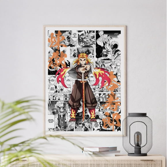 Anime Manga Rengoku - Curated Manga Panels - Wall Art - Hashira - Anime Gift