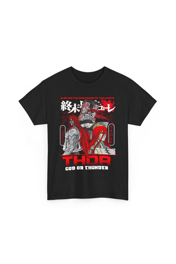 Anime Manga T-Shirt, Thor Ragnarok Shuumatsu Valkyrie, Comic Tee