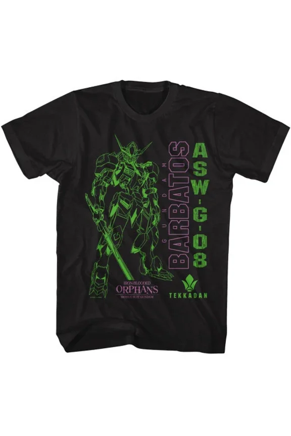 Anime Mech Warrior Tekkadan Barbados Black Adult Merch Tee Unisex T-Shirt up to Size 5XL