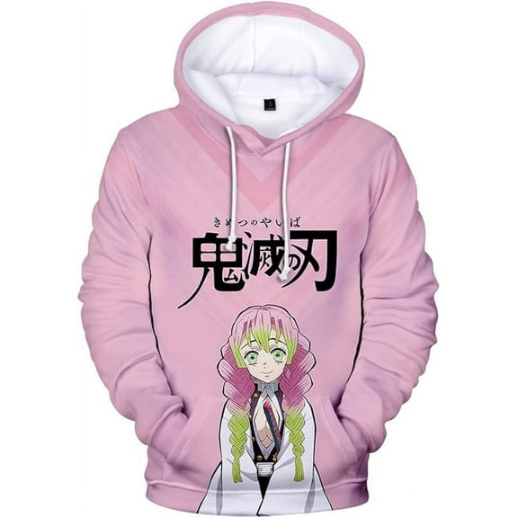 Anime Mens Demon Slayor Hoodie Sweatshirt Cosplay No Yaiba Pullover Hoodie for Men and Women