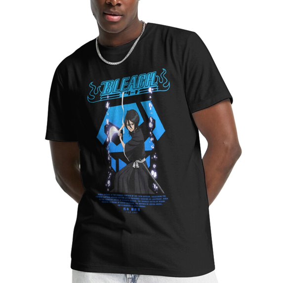 Rukia Kuchiki from Bleach Polo Shirt with Sword and Ice Powers Pose Design TS04 main image 1
