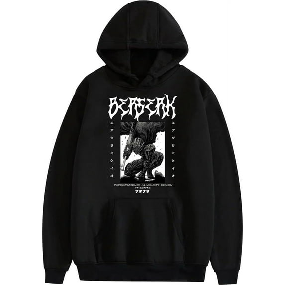 Anime Merch Berserk Hoodie 3D Japanese Cosplay Sweatshirts Pullover Hooded Sweater for Adult Men Women