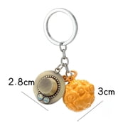 Anime Metal Keychain Luffy Ace Law Devil Fruit Keyring Pendant Key Holder Car Chaveiro Charm Gifts
