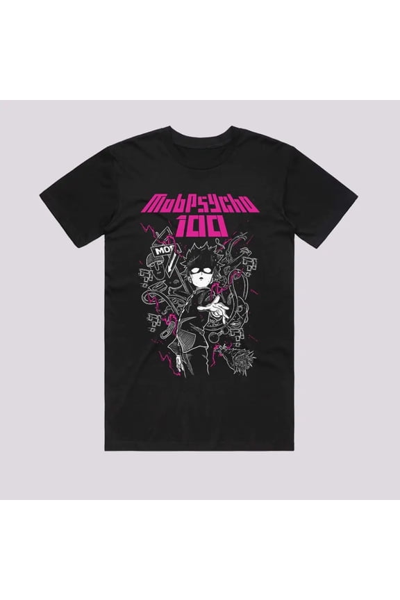 Anime Mob 100% T-Shirt Size S-5XL, Gift For Friends, For New