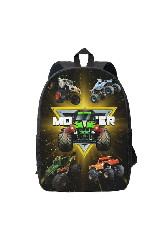 Anime Monster Jam Grave Digger Backpack Unisex Bookbag Rucksack Printing Shoulder Bag Back To School Bag Travel Hiking Daypack