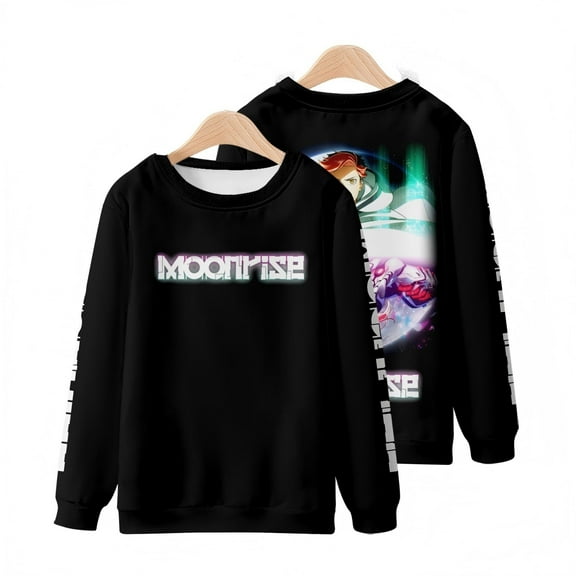 Anime Moonrise Merch Sweatshirt Harajuku Street Trend Crew Neck Pullover