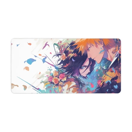 Anime Mouse Pad Extra Large 40.0 X 20.0 In Bleach Anime Character Graphic PC Mouse Pads with Premium-Textured Mousepad with Non-Slip Rubber Base