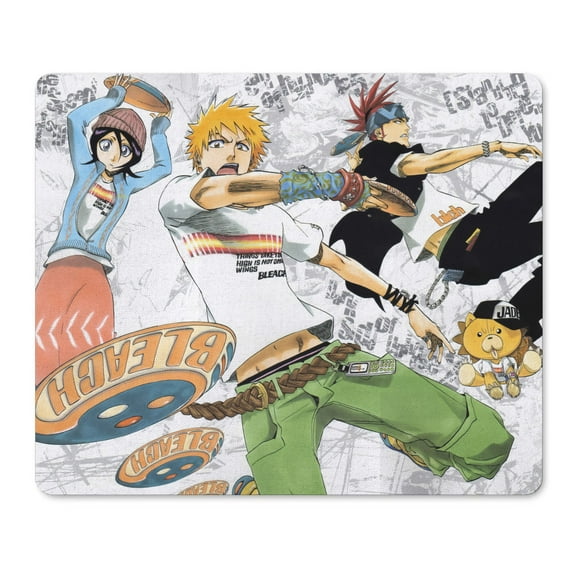 Anime Mouse Pad Regular Size 11.8 X 9.8 In,Bleach Mouse Pad PC Mouse Pads with Premium-Textured Mousepad with Non-Slip Base