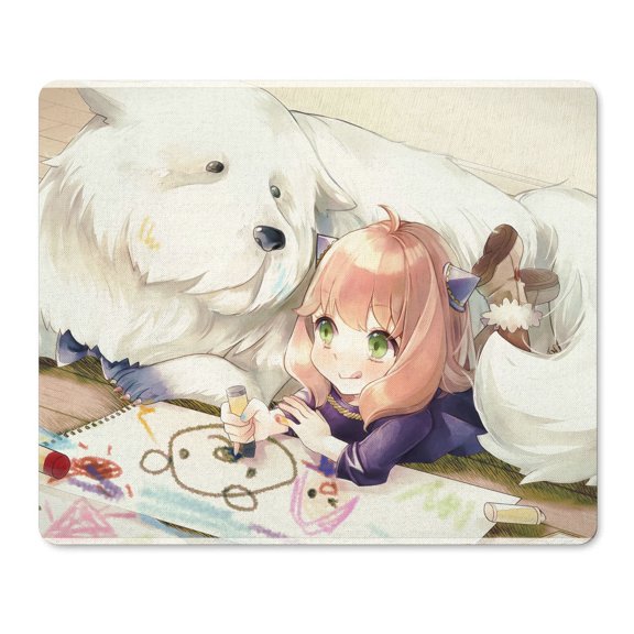 Anime Mouse Pad Regular Size 11.8 X 9.8 In,SPY X FAMILY End Mouse Pad PC Mouse Pads with Premium-Textured Mousepad with Non-Slip Base