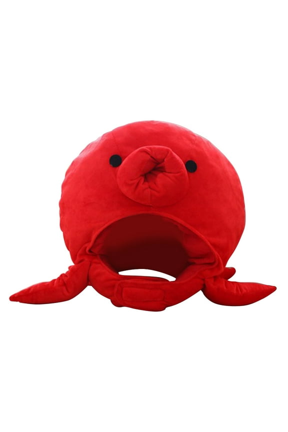 Anime Movie Red Octopus Head Hat Cosplay Props Accessories Plush Head Fancy Taiyaki Cosplay Cap