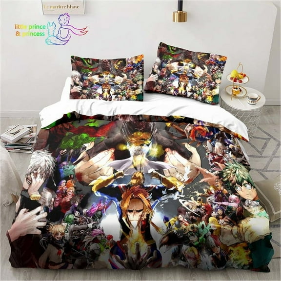Anime My Hero Academia Bedding Set Single Twin Full Queen King Size Bed Set Adult Kid Bedroom 3D Print Bedding Gift