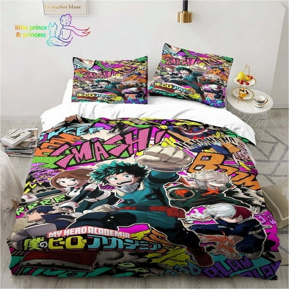 Anime My Hero Academia Bedding Set Single Twin Full Queen King Size Bed Set Adult Kid Bedroom 3D Print Bedding Gift