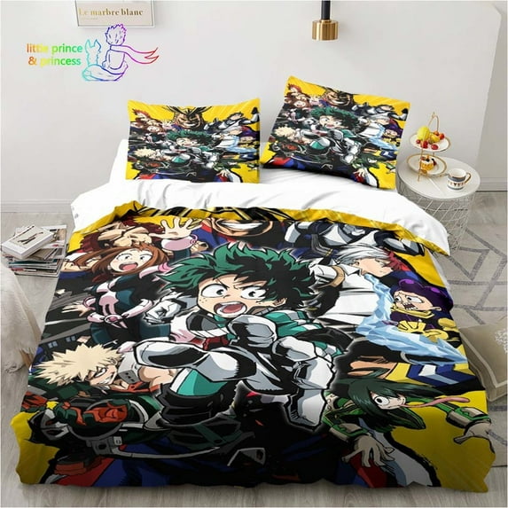 Anime My Hero Academia Bedding Set Single Twin Full Queen King Size Bed Set Adult Kid Bedroom 3D Print Bedding Gift
