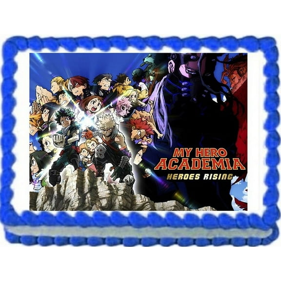 Anime My Hero Academia Birthday Edible Image Cake Topper, by ToriBellas Designs