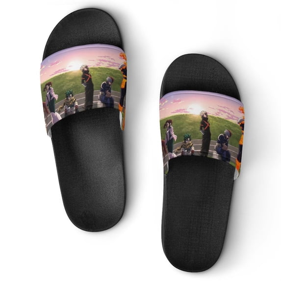 Anime My Hero Academia Boku Unisex Slippers Summer Beach Slippers Casual Non Slip Comfortable Slide Sandals Home Slippers For Men Women