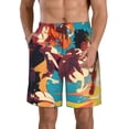 thumbnail image 1 of Anime My Hero Academia Men's Beach Shorts Swim Trunks Casual Quick Dry Board Shorts Swimwear with Mesh Lined and Pockets, 1 of 8