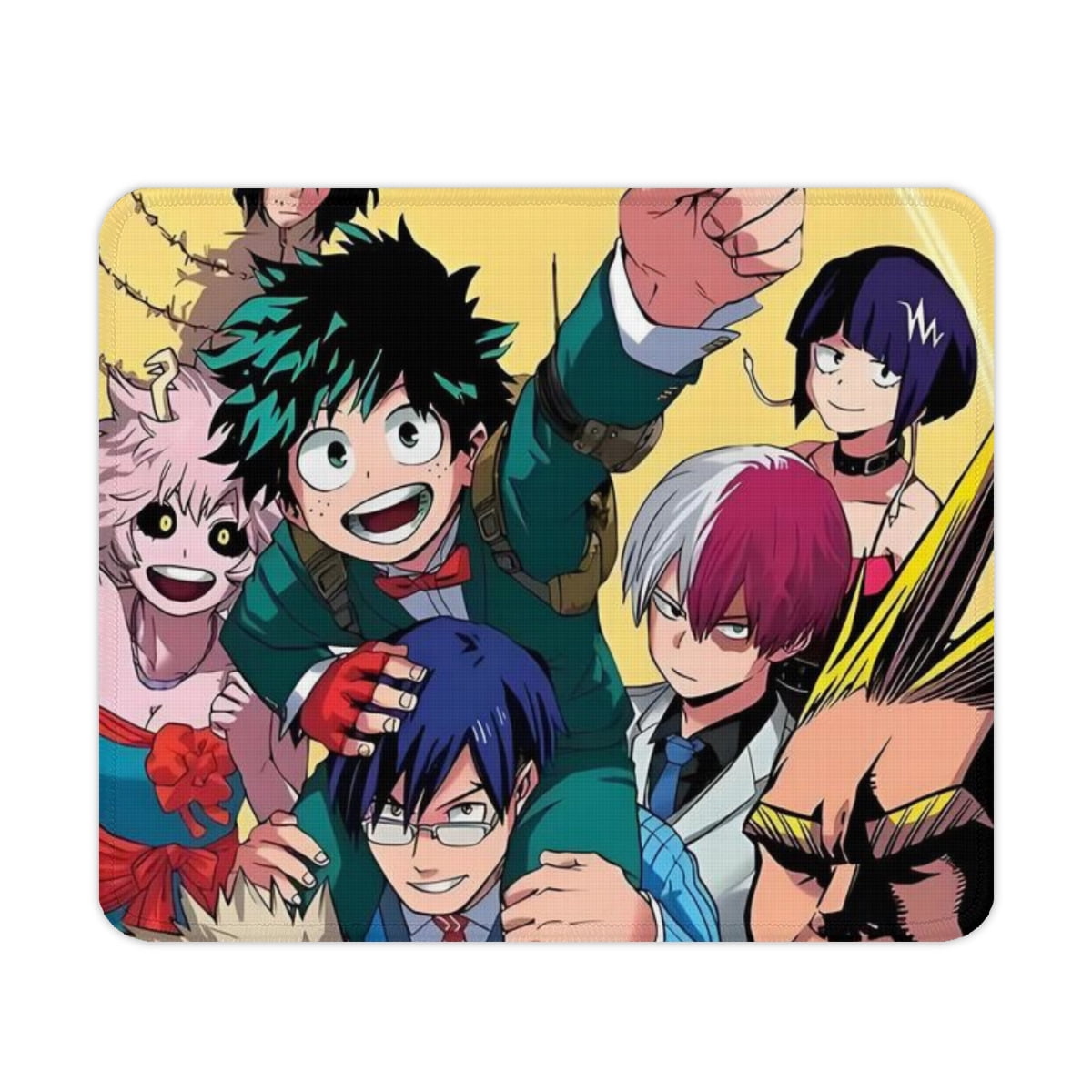 Anime My Hero Academia Rubber Mousepad with Lock Edge, Desk Mat