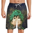thumbnail image 1 of Anime My Hero Academia Short Sweatpants Summer Daily Cozy Lounge Shorts 3D Printed Beach Shorts Sweatpants With Drawstring And Pockets, 1 of 7